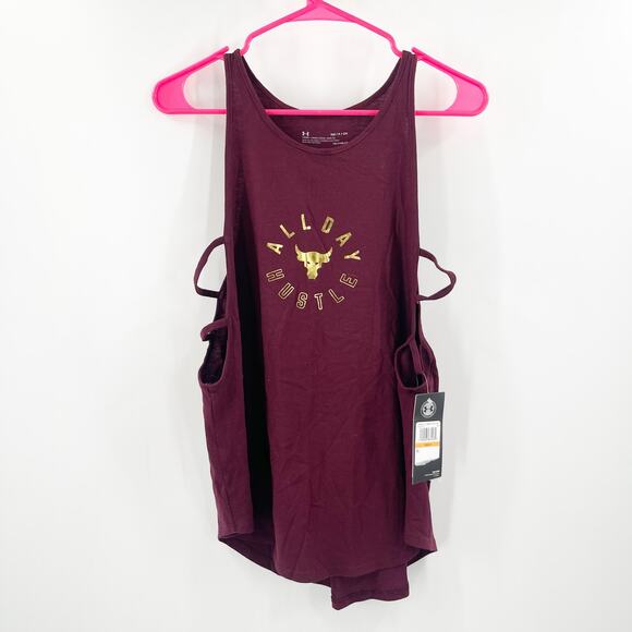 UNDER ARMOUR Project Rock Tank Size Small All Day Hustle NWT Women's Athletic - Picture 2 of 13